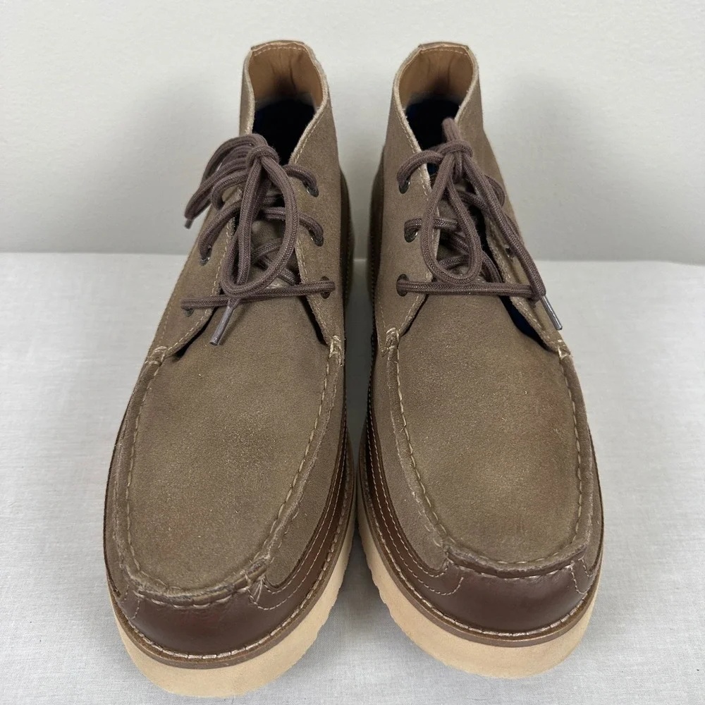 Dockers Men's 12 Calgary Chukka Boots Taupe‎ Brown Moc Toe Supreme Comfort NEW